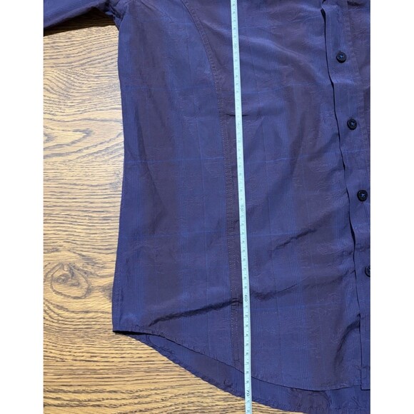 Eight & X Men’s Button Up Shirt Medium Purple Vintage Long Sleeve - Picture 4 of 8